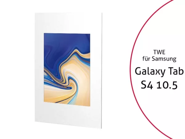 TabLines TWE065W Tablet Wandeinbau f?r Samsung Tab S4 10.5, wei?