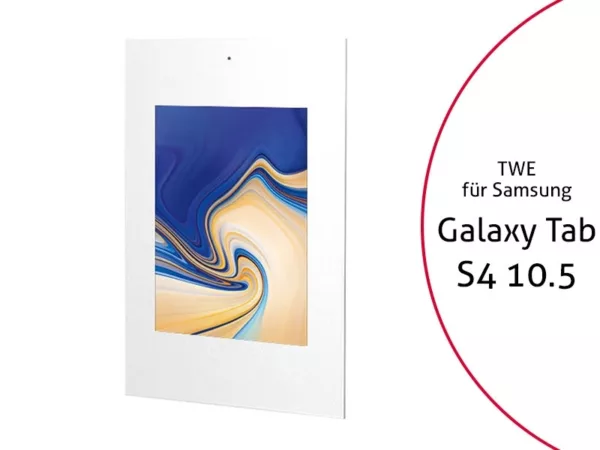 TabLines TWE066W Tablet Wandeinbau f?r Samsung Tab S4 10.5, DS, wei?
