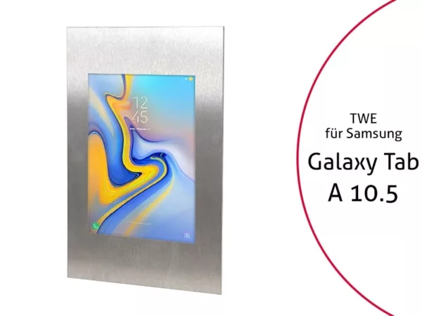 TabLines TWE067E Tablet Wandeinbau f?r Samsung Tab A 10.5, Edelstahl