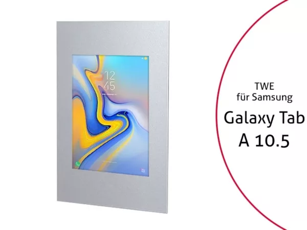TabLines TWE067S Tablet Wandeinbau f?r Samsung Tab A 10.5, silber