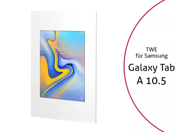 TabLines TWE067W Tablet Wandeinbau f?r Samsung Tab A 10.5, wei?