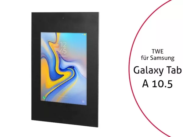 TabLines TWE068B Tablet Wandeinbau f?r Samsung Tab A 10.5, DS, schwarz