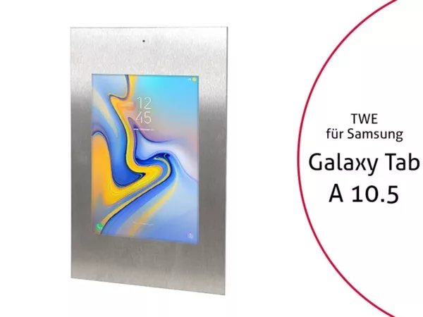 TabLines TWE068E Tablet Wandeinbau f?r Samsung Tab A 10.5, DS, Edelstahl
