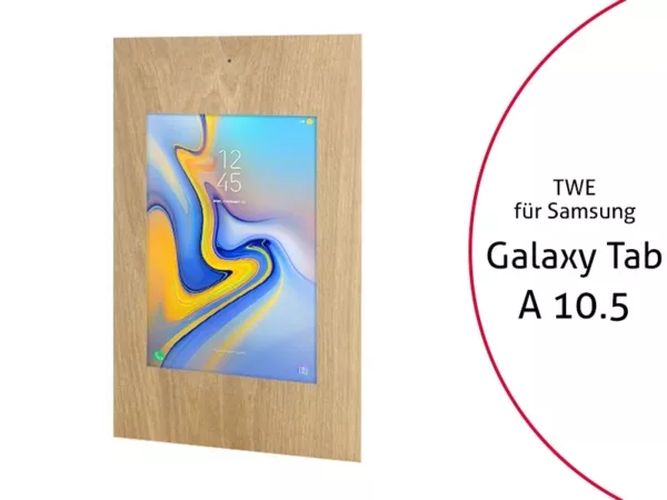 TabLines TWE068O Tablet Wandeinbau f?r Samsung Tab A 10.5, DS, Eiche