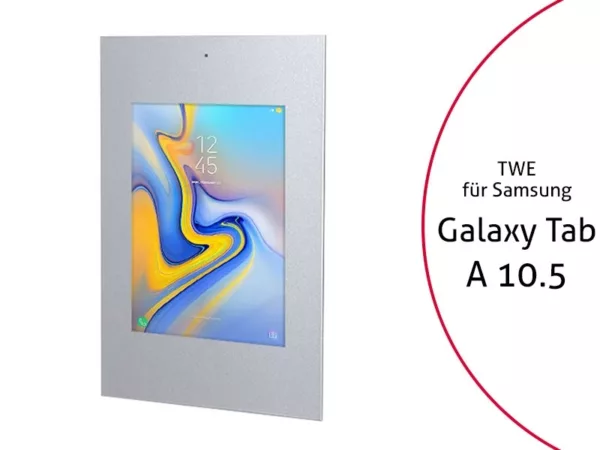 TabLines TWE068S Tablet Wandeinbau f?r Samsung Tab A 10.5, DS, silber
