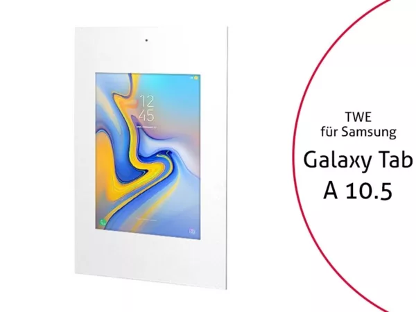 TabLines TWE068W Tablet Wandeinbau f?r Samsung Tab A 10.5, DS, wei?