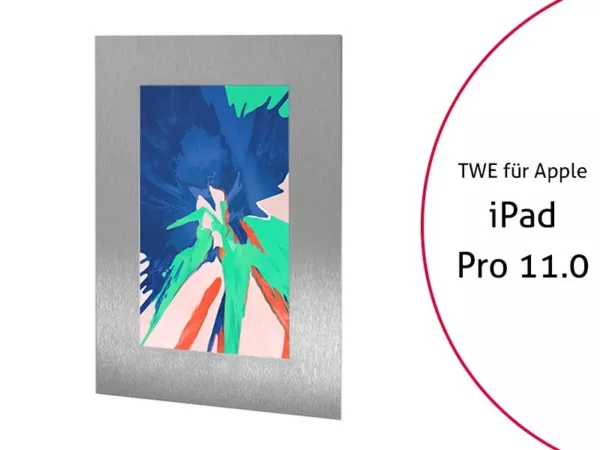 TabLines TWE069E Tablet Wandeinbau f?r Apple iPad Pro 11, Edelstahl