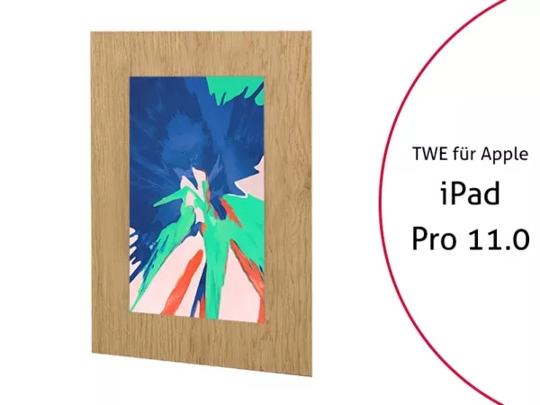 TabLines TWE069O Tablet Wandeinbau f?r Apple iPad Pro 11, Eiche