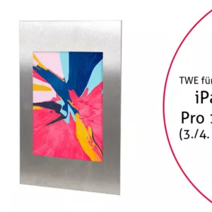TabLines TWE071E Tablet Wandeinbau f?r Apple iPad Pro 12.9 (3./4. Gen.), Edelsta...