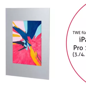 TabLines TWE071S Tablet Wandeinbau f?r Apple iPad Pro 12.9 (3./4. Gen.), silber