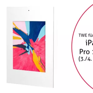 TabLines TWE072W Tablet Wandeinbau f?r Apple iPad Pro 12.9 (3./4. Gen.), DS, wei...