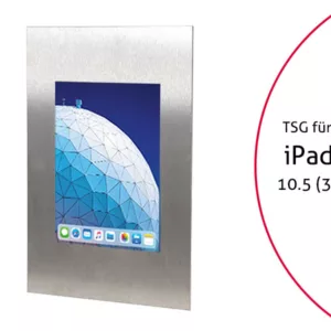 TabLines TWE073E Tablet Wandeinbau f?r Apple iPad Air 3 10.5 (2019), Edelstahl