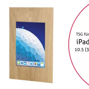 TabLines TWE073O Tablet Wandeinbau f?r Apple iPad Air 3 10.5 (2019), Eiche