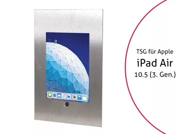 TabLines TWE074E Tablet Wandeinbau f?r Apple iPad Air 3 10.5 (2019), HB, Edelsta...
