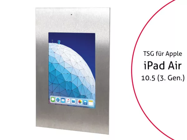 TabLines TWE075E Tablet Wandeinbau f?r Apple iPad Air 3 10.5 (2019), DS, Edelsta...