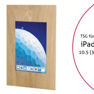 TabLines TWE075O Tablet Wandeinbau f?r Apple iPad Air 3 10.5 (2019), DS, Eiche