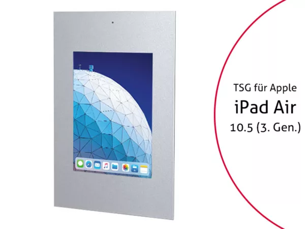 TabLines TWE075S Tablet Wandeinbau f?r Apple iPad Air 3 10.5 (2019), DS, silber