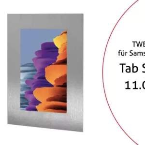 TabLines TWE076E Tablet Wandeinbau f?r Samsung Tab S7 11.0, Edelstahl