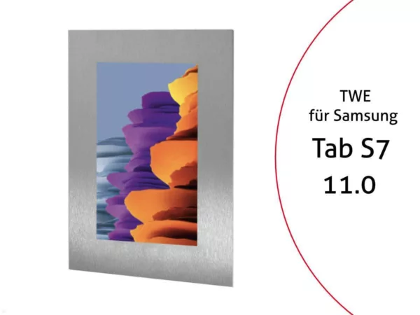 TabLines TWE076E Tablet Wandeinbau f?r Samsung Tab S7 11.0, Edelstahl