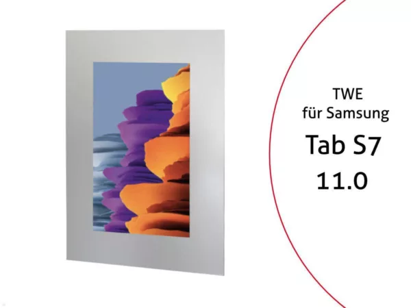 TabLines TWE076S Tablet Wandeinbau f?r Samsung Tab S7 11.0, silber
