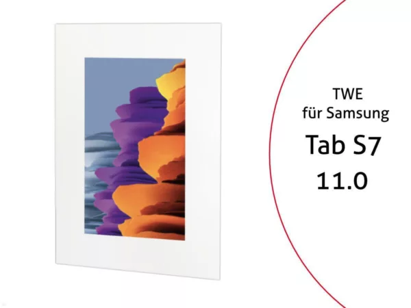 TabLines TWE076W Tablet Wandeinbau f?r Samsung Tab S7 11.0, wei?
