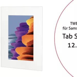 TabLines TWE077W Tablet Wandeinbau f?r Samsung Tab S7+ 12.4, wei?