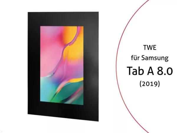 TabLines TWE078B Tablet Wandeinbau f?r Samsung Tab A 8.0 Zoll, schwarz