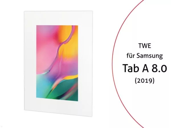 TabLines TWE078W Tablet Wandeinbau f?r Samsung Tab A 8.0 Zoll, wei?