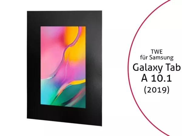 TabLines TWE079B Tablet Wandeinbau f?r Samsung Galaxy Tab A 10.1 (2019), schwarz