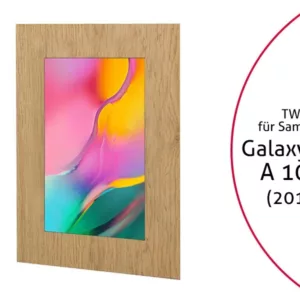 TabLines TWE079O Tablet Wandeinbau f?r Samsung Galaxy Tab A 10.1 (2019), Eiche
