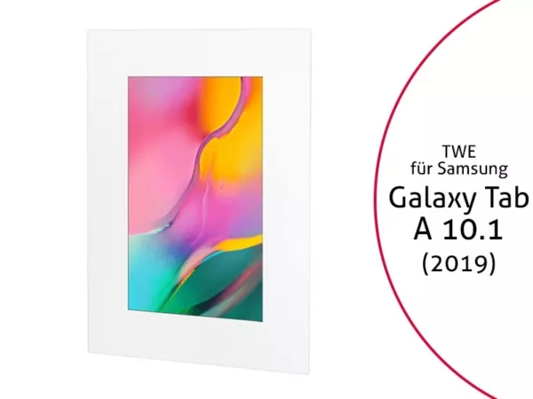 TabLines TWE079W Tablet Wandeinbau f?r Samsung Galaxy Tab A 10.1 (2019), wei?