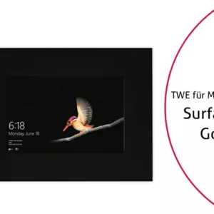 TabLines TWE081B Tablet Wandeinbau f?r Microsoft Surface Go, schwarz