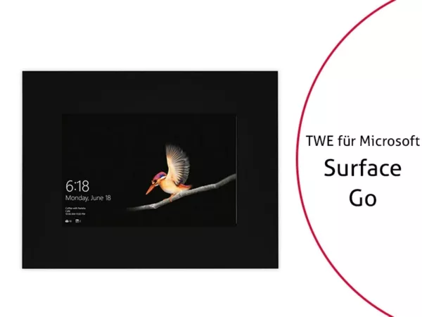 TabLines TWE081B Tablet Wandeinbau f?r Microsoft Surface Go, schwarz