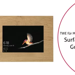TabLines TWE081O Tablet Wandeinbau f?r Microsoft Surface Go, Eiche