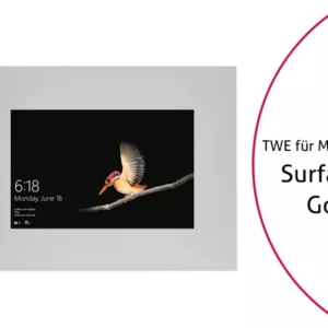 TabLines TWE081S Tablet Wandeinbau f?r Microsoft Surface Go, silber