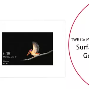 TabLines TWE081W Tablet Wandeinbau f?r Microsoft Surface Go, wei?