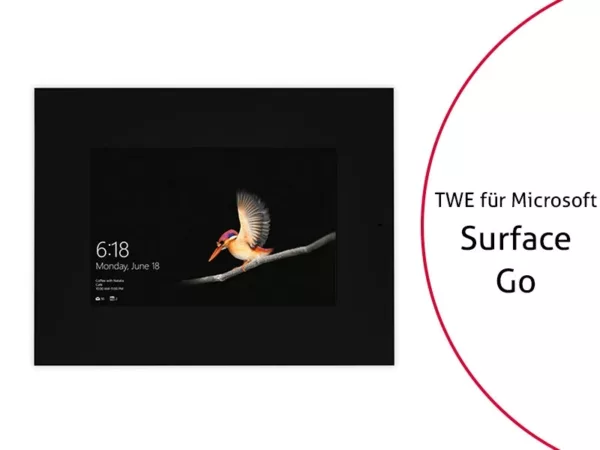 TabLines TWE082B Tablet Wandeinbau f?r Microsoft Surface Go, DS, schwarz