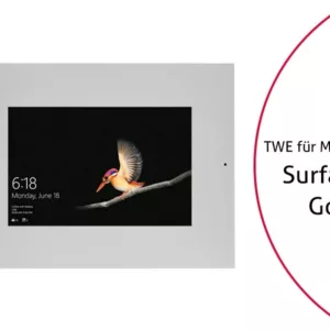 TabLines TWE082S Tablet Wandeinbau f?r Microsoft Surface Go, DS, silber