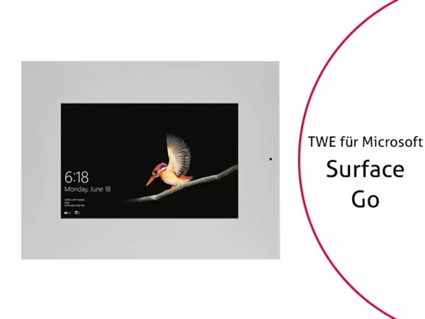 TabLines TWE082S Tablet Wandeinbau f?r Microsoft Surface Go, DS, silber