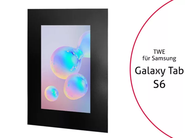 TabLines TWE083B Tablet Wandeinbau f?r Samsung Tab S6, schwarz