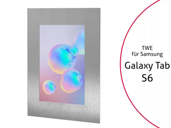 TabLines TWE083E Tablet Wandeinbau f?r Samsung Tab S6, Edelstahl