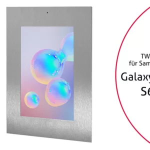 TabLines TWE084E Tablet Wandeinbau f?r Samsung Tab S6, DS, Edelstahl