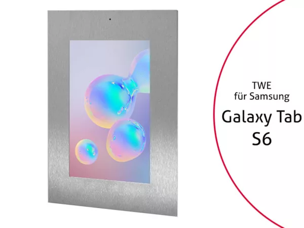 TabLines TWE084E Tablet Wandeinbau f?r Samsung Tab S6, DS, Edelstahl