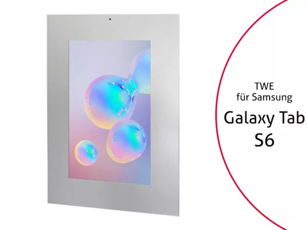 TabLines TWE084S Tablet Wandeinbau f?r Samsung Tab S6, DS, silber