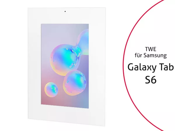 TabLines TWE084W Tablet Wandeinbau f?r Samsung Tab S6, DS, wei?