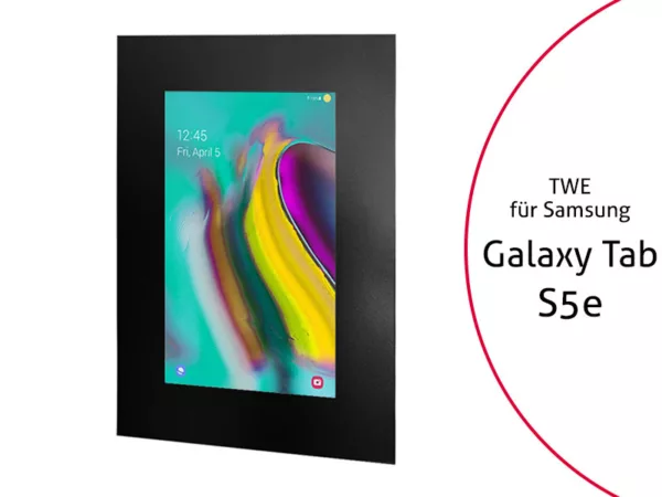 TabLines TWE085B Tablet Wandeinbau f?r Samsung Tab S5e, schwarz