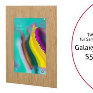 TabLines TWE085O Tablet Wandeinbau f?r Samsung Tab S5e, Eiche