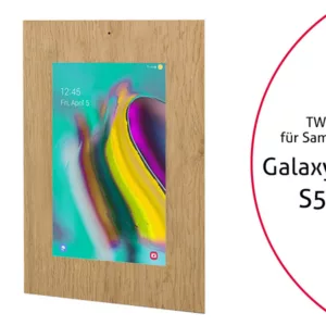TabLines TWE086O Tablet Wandeinbau f?r Samsung Tab S5e, DS, Eiche
