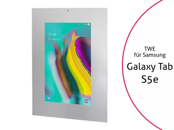 TabLines TWE086S Tablet Wandeinbau f?r Samsung Tab S5e, DS, silber