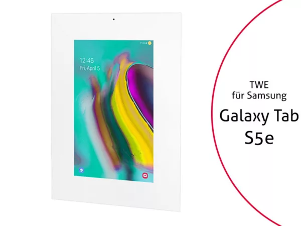 TabLines TWE086W Tablet Wandeinbau f?r Samsung Tab S5e, DS, wei?